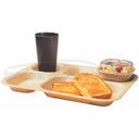 Beige 10in X 14 1/2in X 15/16in 5 Compartment Serving Trays,-- 24 Each