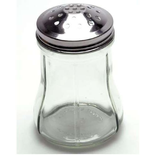 Round Stainless Steel Cheese Shaker, 4 Ounce -- 12 Count