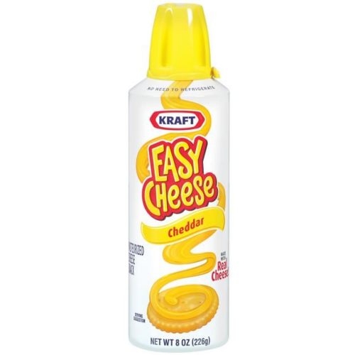 Easy Cheese Cheddar, 8 Ounce --12 Case