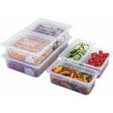 Translucent 1/1 Size 12 1/4 inch X 20 7/8 inch Cover W/Handle For Food Storage Pans -- 6 per case