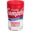 Campbell Soup at Hand Chicken and Stars Soup - 10.75 oz. microwavable cup, 8 per case