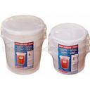 Translucent Round Translucent Shrink Wrap Container, 8 Quart, -- 12 Per Case