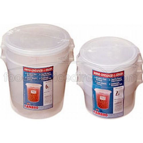 Translucent Round Translucent Shrink Wrap Container, 8 Quart, -- 12 Per Case
