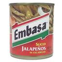 Embasa Sliced Jalapeno Pepper With Escabeche, 12 Ounce -- 12 Case