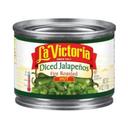La Victoria Diced Jalapeno Hot Pepper, Retail, 4 Ounce -- 24 Case