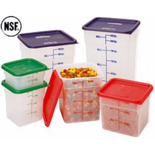 Translucent 7 1/4in X 7 1/4in X 7 3/8in Camsquare Food Storage Containers - 4 Quart -- 6 Each