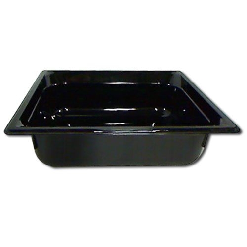Vollrath Super Pan 3 Black Half Size High Temperature Plastic Pan, 4 inch Depth -- 6 per case.