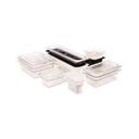 Clear Cambro Camwear Half Size Food Storage Pan, 8 Inch -- 6 Per Case.