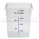 Translucent Cambro Midnight Blue CamSquares Container, 18 Quart -- 6 per case.