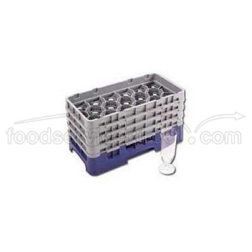 Cambro Camrack Soft Gray Plastic Half Size 10-compartment Rack For 3 7?16 X 6 7?8 Inch Glass, 19 3/4 X 10 X 8 7/8 Inch -- 3 Per Case