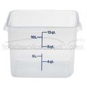 Translucent Cambro Midnight Blue CamSquares Container, 12 Quart -- 6 per case.