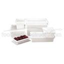 White Cambro Polypropylene Food Box, 12 x 18 x 3 1/2 inch -- 6 per case.
