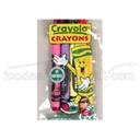 Crayola 4 Color Cello Wrapped Crayon - 4 per pack -- 360 packs per case.