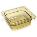 Amber Cambro Sixth Size High Heat Food H-Pan, 6 3/8 x 6 15/16 inch -- 6 per case.