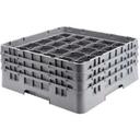 Soft Gray Cambro Camrack Full Size 25 Compartment Glass Rack, 10 1/8 inch -- 2 per case.