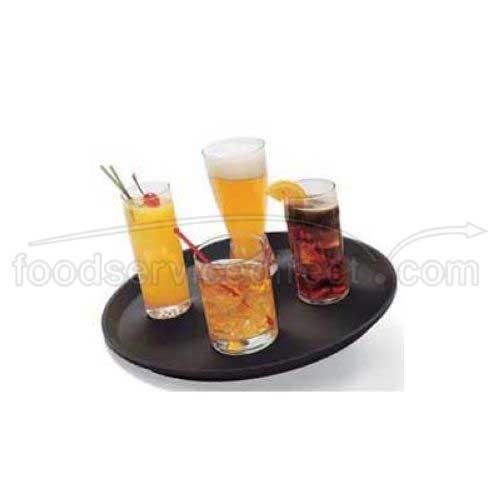 Black Cambro Satin Round Camtread Tray, 18 inch -- 6 per case.