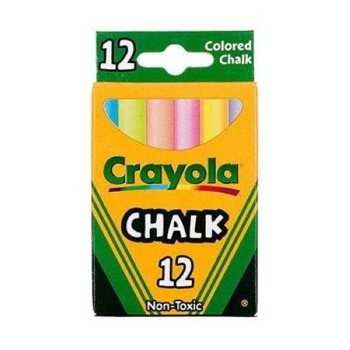 Crayola Multi Color Childerns Chalk, 12 per pack 36 packs per case