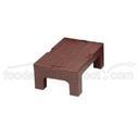 Dark Brown Cambro Solid Top Dunnage Rack, 48 x 21 x 12 inch.