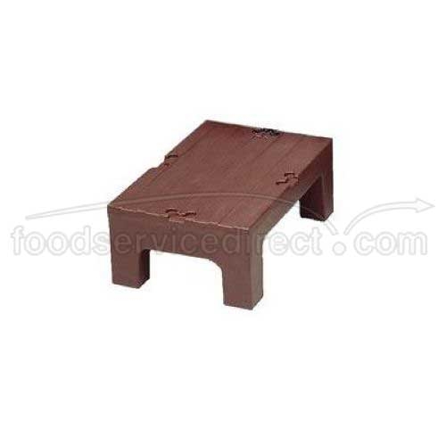 Dark Brown Cambro Solid Top Dunnage Rack, 48 x 21 x 12 inch.