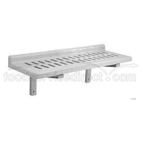 Speckled Gray Cambro Camshelving Wall Slotted Shelf, 36 x 14 inch.
