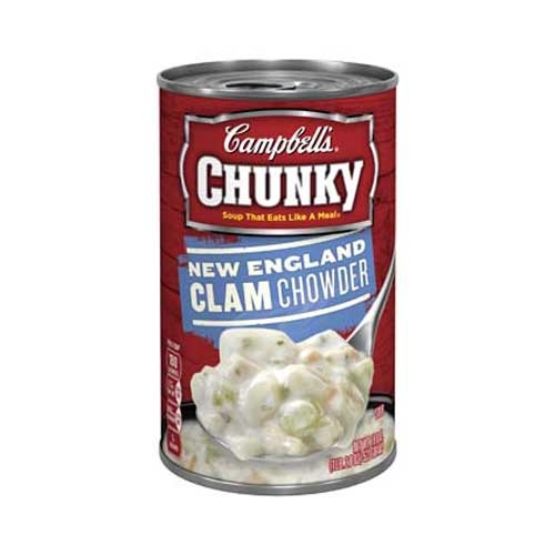 CHUNKY New England Clam Chowder - 18.8 oz. easy open can, 12 per case