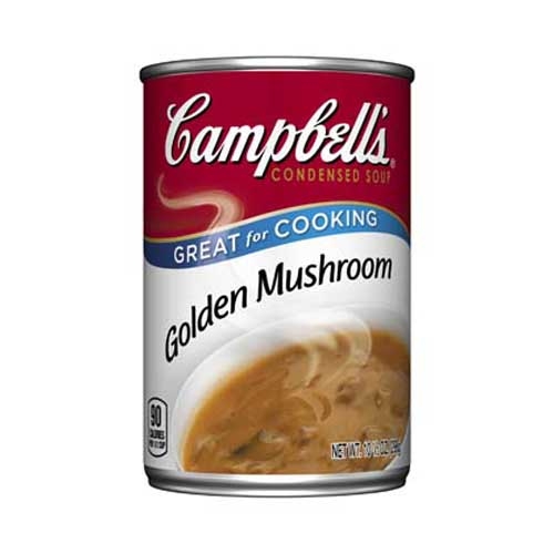 Campbells Condensed Golden Mushroom Soup - 10.75 oz. can, 12 per case