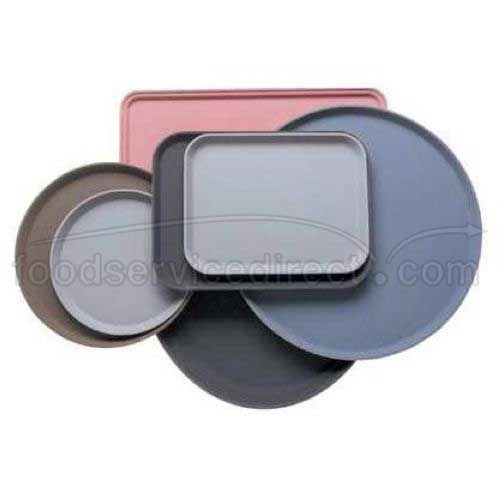 Black Cambro Satin Rectangular Camtread Tray, 15 x 20 1/4 inch -- 12 per case.