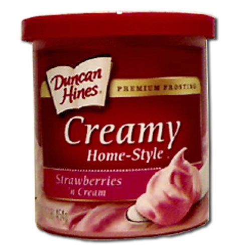 Duncan Hiness Strawberry N Cream Frosting, 16 Ounce -- 8 Per Case