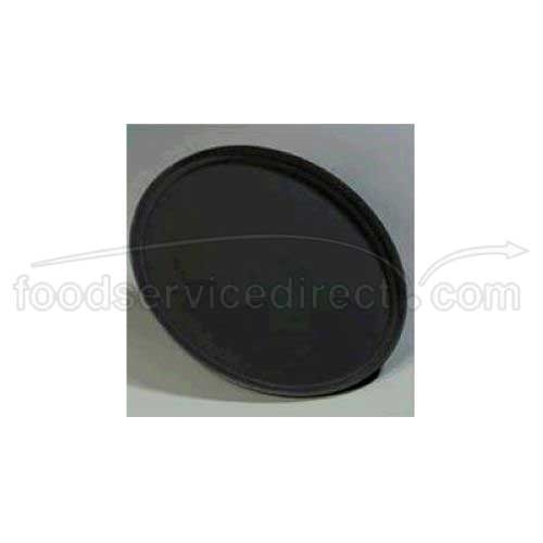 Black Cambro Satin Oval Camtread Tray, 28 7/8 inch -- 6 per case.