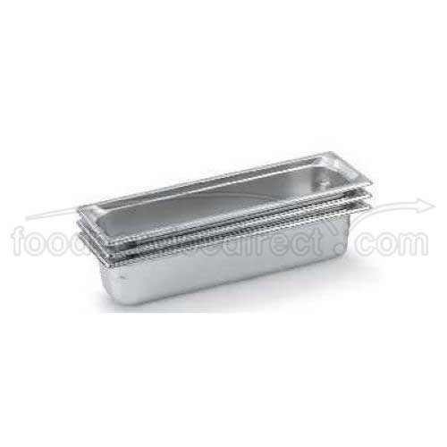Vollrath Super Pan 3 Stainless Steel Half Large Steam Table Pan, 6 inch -- 3 per case.