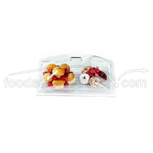 Clear Cambro Camwear Dome Cover with End Cut Only.