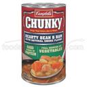 Campbells CHUNKY Hearty Bean N Ham Soup with Natural Smoke Flavor - 19 oz. can, 12 per case