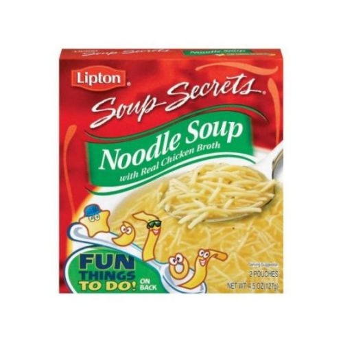Lipton Savoury Soup Secrets Chicken Noodle Soup Mix - 4.5 oz. box, 24 per case