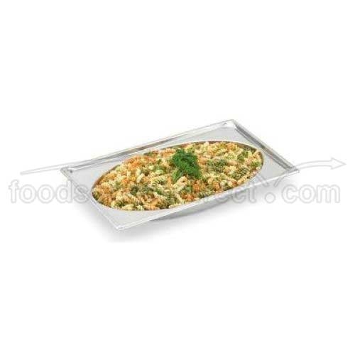Vollrath Super Pan Stainless Steel Full Oval Pan, 4.8 Quart Capacity -- 6 per case.