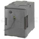 Black Cambro H-Series Heated Black Ultra Pan Carrier, 18 1/8 x 26 3/8 x 31 1/4 inch.