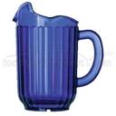 Traex Tuffex I Polycarbonate Three Lipped Deluxe Cobalt Blue Pitcher, 60 Ounce -- 12 per case.