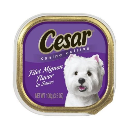 Cesar Canine Cuisine Filet Mignon Flavor In Meaty Juice, 3.5 Ounce Tray -- 24 Per Case