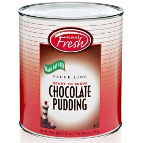 Real Fresh Cafe Classic Trans Fat Free Chocolate Pudding, 7 Pound -- 6 Per Case