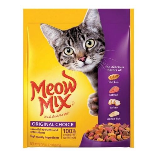 Meow Mix Original Choice Dry Cat Food, 18 Ounce Box -- 6 per case.