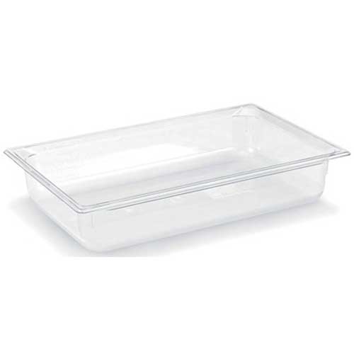 Vollrath Super Pan Low Temperature Plastic Clear Pan -- 3 per case.