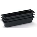 Vollrath Super Pan Black Half Size Long High Temperature Plastic Pan -- 6 per case.