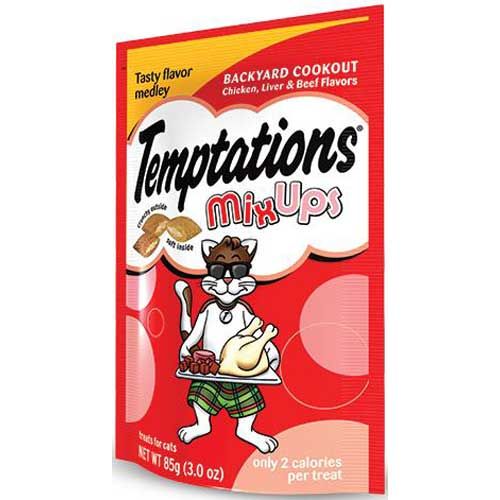 Whiskas Temptations Mix Ups Backyard Cookout Flavor Cat Treat, 3 Ounce -- 12 Per Case