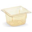 Vollrath Super Pan Amber High Temperature Plastic Pan, 6 inch -- 6 per case.