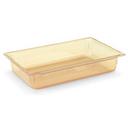 Vollrath Super Pan Amber High Temperature Plastic Full Size Pan, 6 inch -- 6 per case.