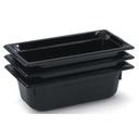 Vollrath Super Pan Black Low Temperature Plastic Third Size Pan, 2.5 inch -- 6 per case.