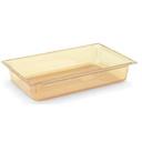 Vollrath Super Pan Amber High Temperature Plastic Full Size Pan, 4 inch -- 6 per case.