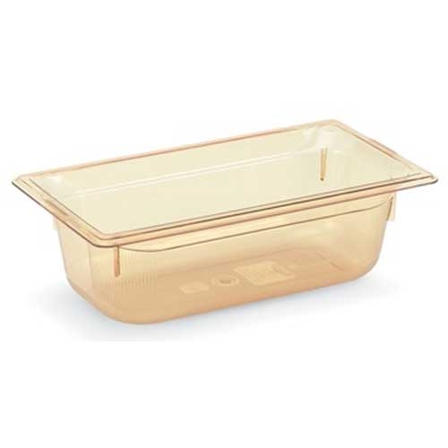 Vollrath Super Pan Amber 1/3 Size High Temperature Steam Table Pan, 4 inch -- 6 per case.