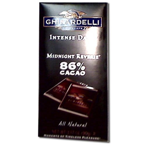 Ghirardelli Intense Dark Midnight Reverie Chocolate Bar - 3.1 oz. bar, 12 per case