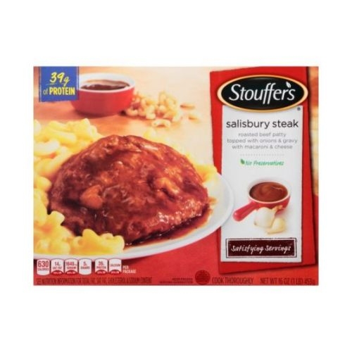 Stouffers Salisbury Steak Meal, 16 Ounce -- 12 per case.