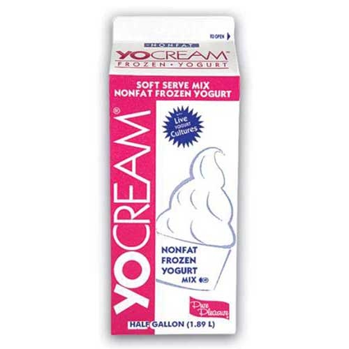 Yocream Very Raspberry Nonfat Soft Serve Yogurt Mix, 64 Ounce -- 6 per case.